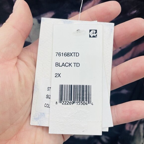 Raviya Womens Plus Size 2X Tie-Dye Off-The-Shoulder Maxi Dress Swim Cover-Up $58 - Picture 8 of 10